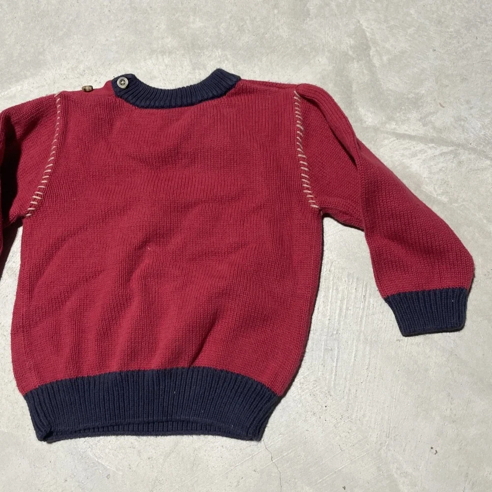 Gymboree Sweater Boys Size 2T Pilot Airplane Vintage 2003 Pullover Knit Kids
